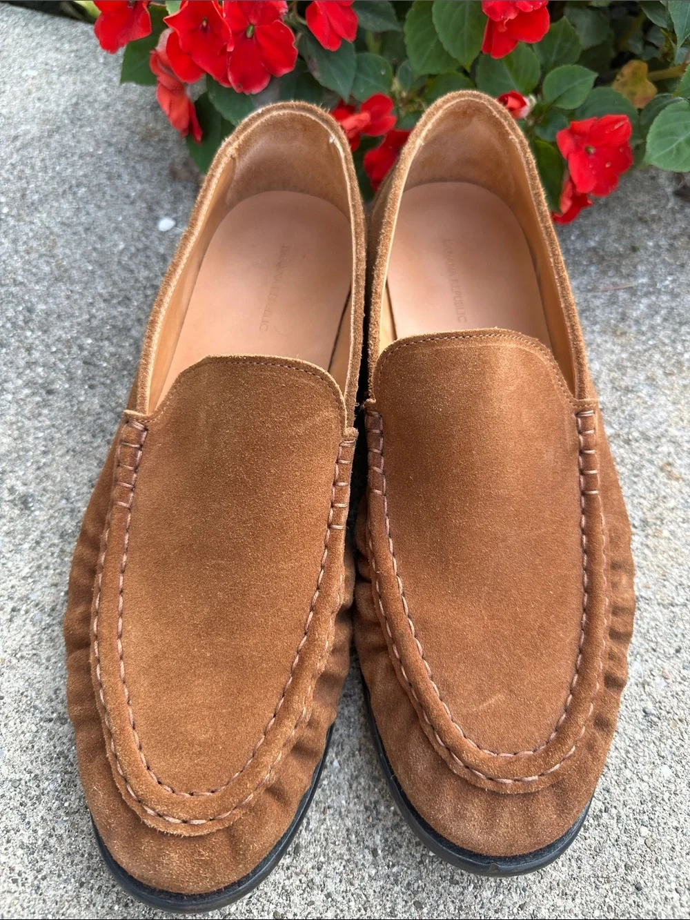 Men's banana republic SUEDE MOC-TOE LOAFER